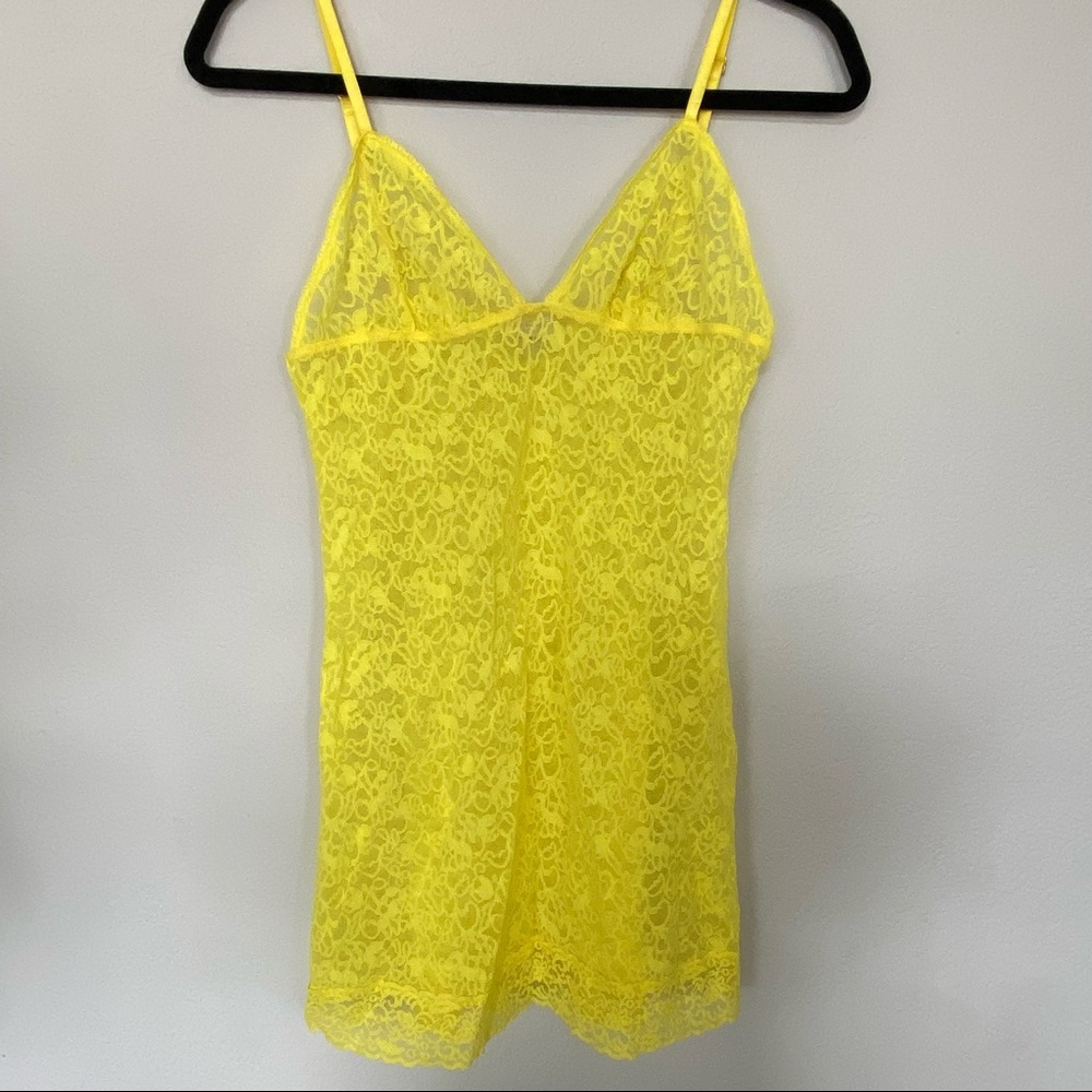 Victoria’s Secret Yellow Lace Slip